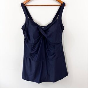 Avenue navy blue swim dress
